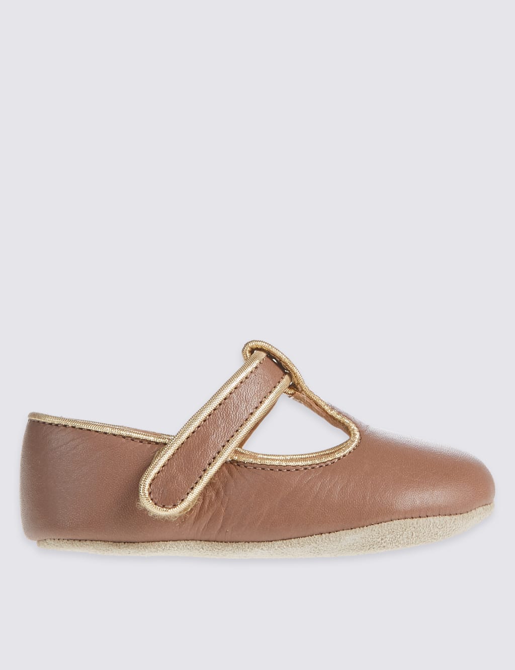 Baby Leather Riptape T-Bar Shoes 2 of 5