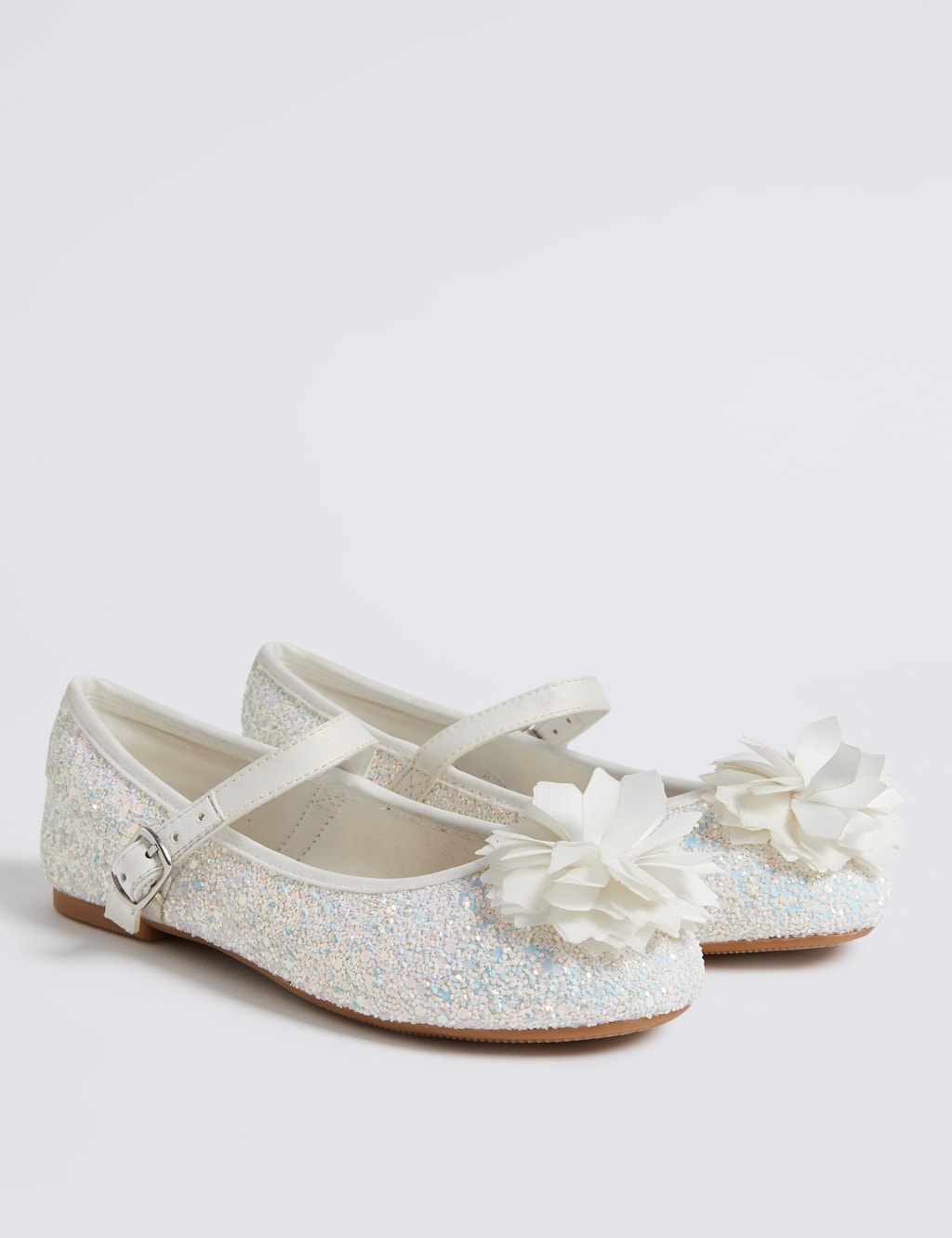 Kids Glitter Bridesmaid Shoes 5 Small 6 Large M S