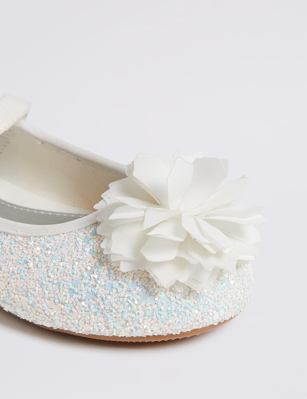 Kids Glitter Bridesmaid Shoes 5 Small 6 Large M S