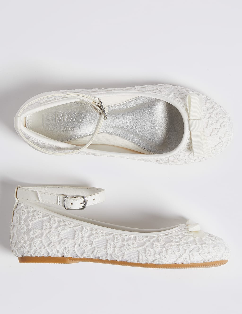 Kids Lace Bridesmaid Shoes 5 Small 6 Large M S