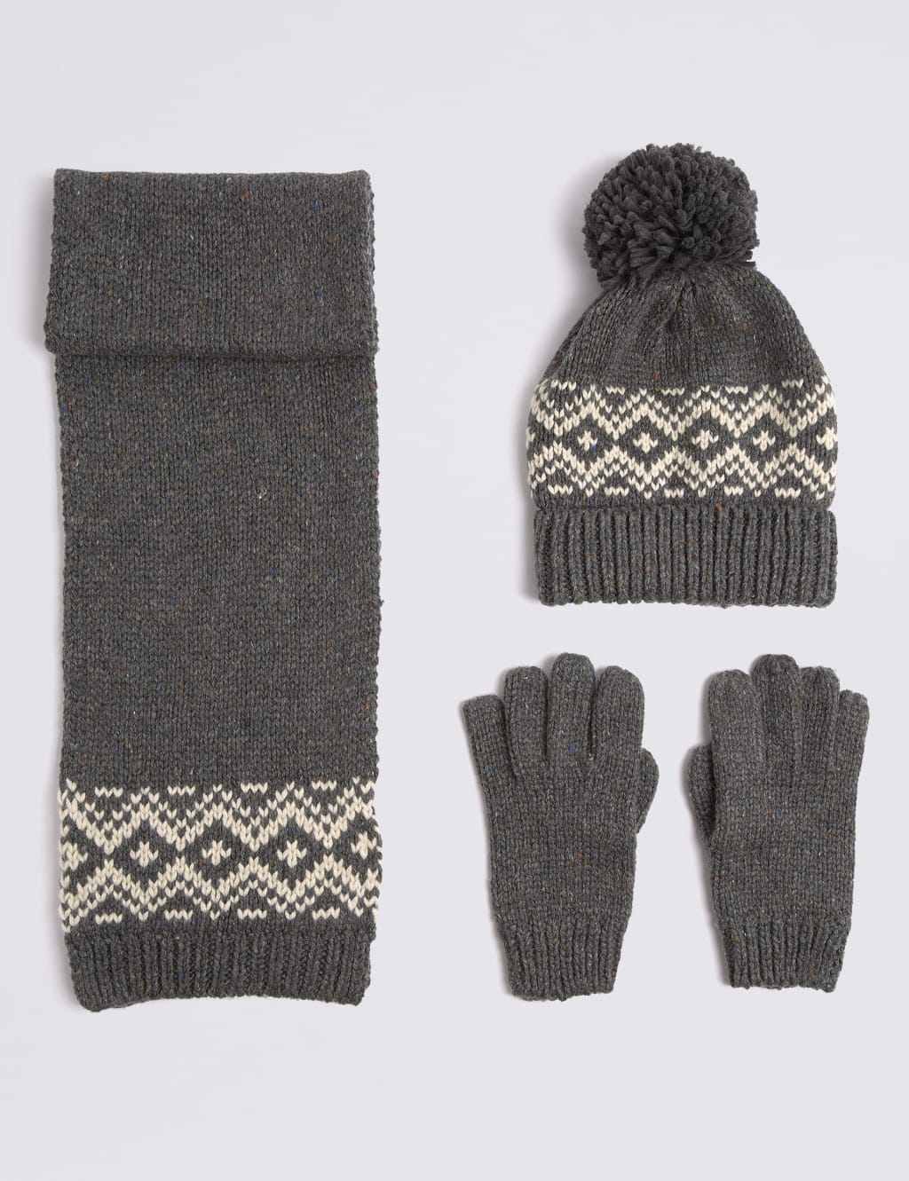 Kids Hat Scarf Gloves Set M S
