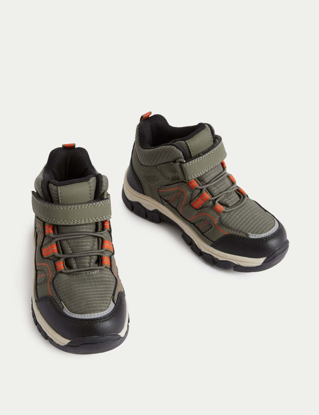 Kids Waterproof Riptape Hiker Ankle Boots 4 Small 7 Large