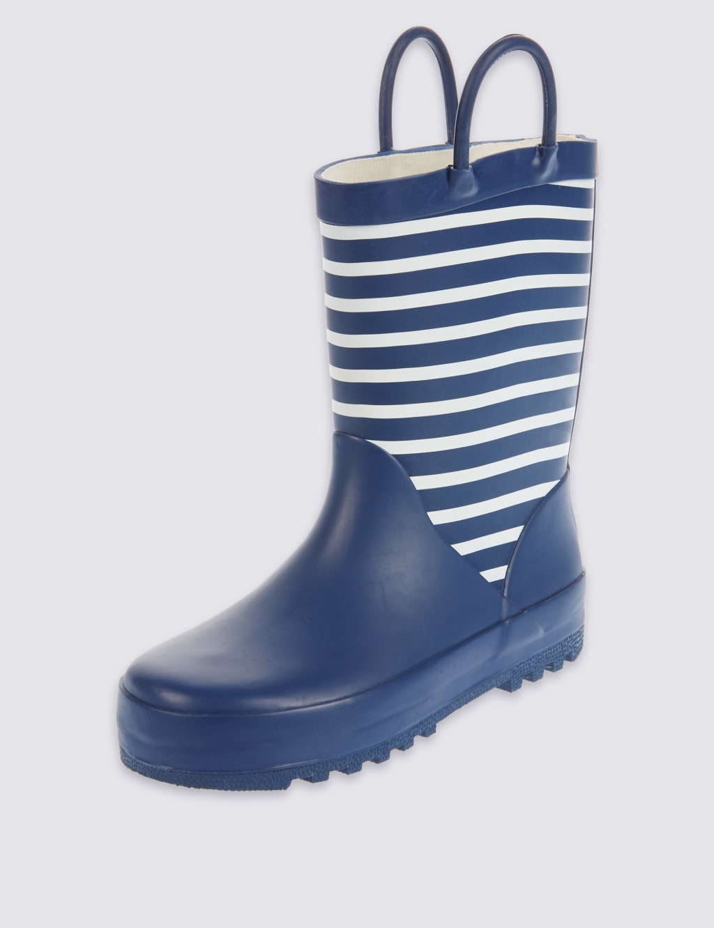 Kids Striped Wellies 5 Small 12 Small M S