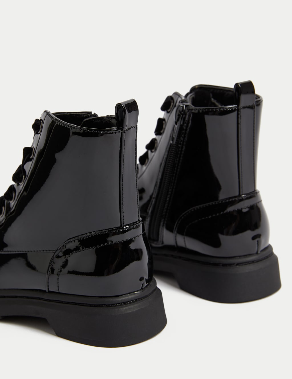 Kids Patent Freshfeet Boots 4 Small 2 Large