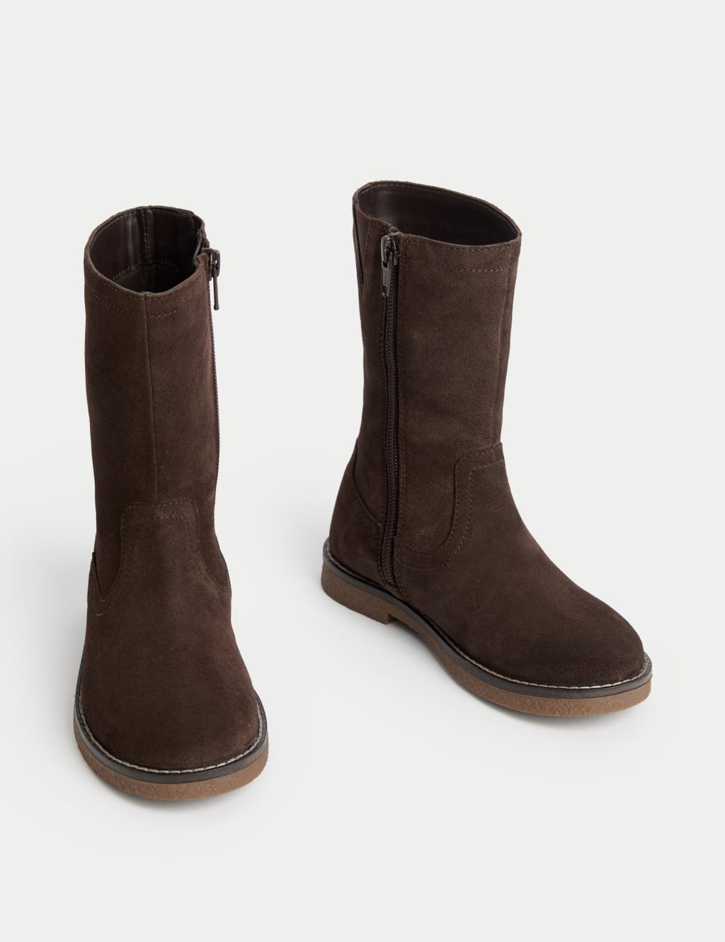 Kid's Suede Boots (4 Small-2 Large) 2 of 4