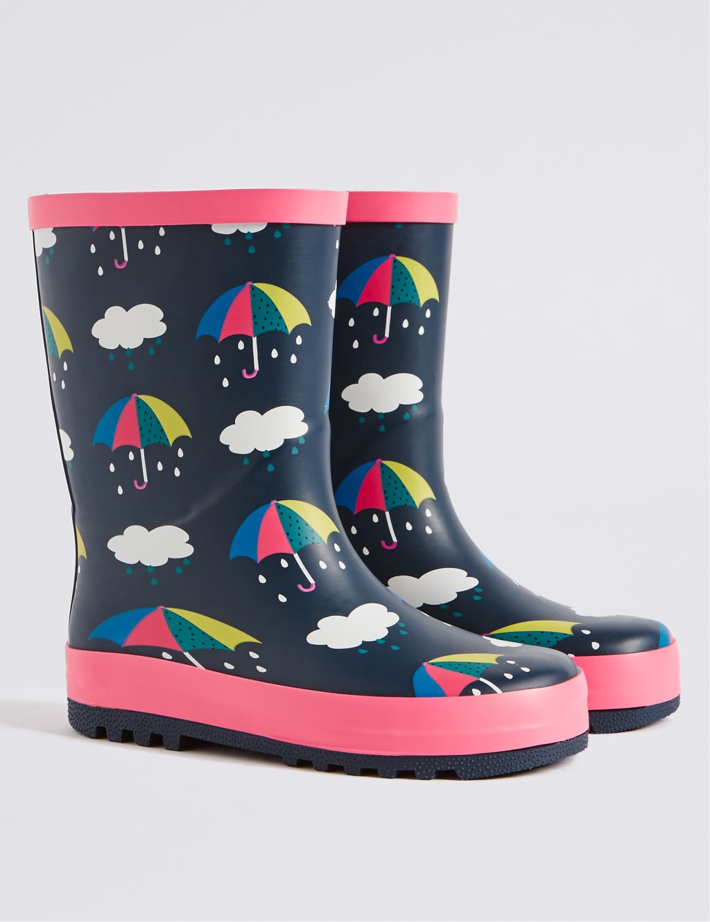 Kids Novelty Umbrella Wellies M S