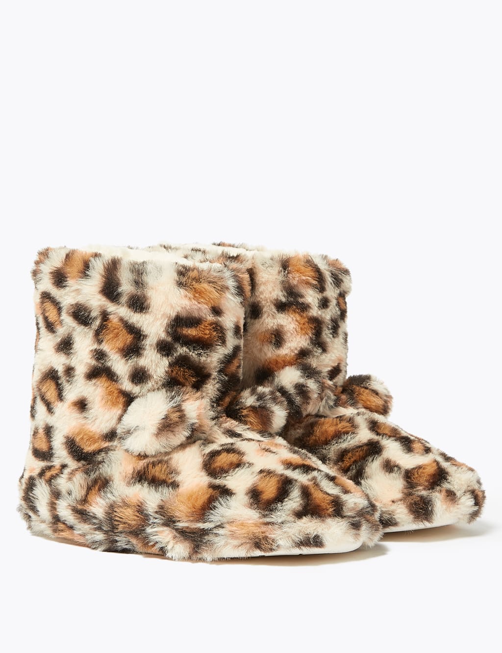 Kids Leopard Slippers 5 Small 6 Large M S