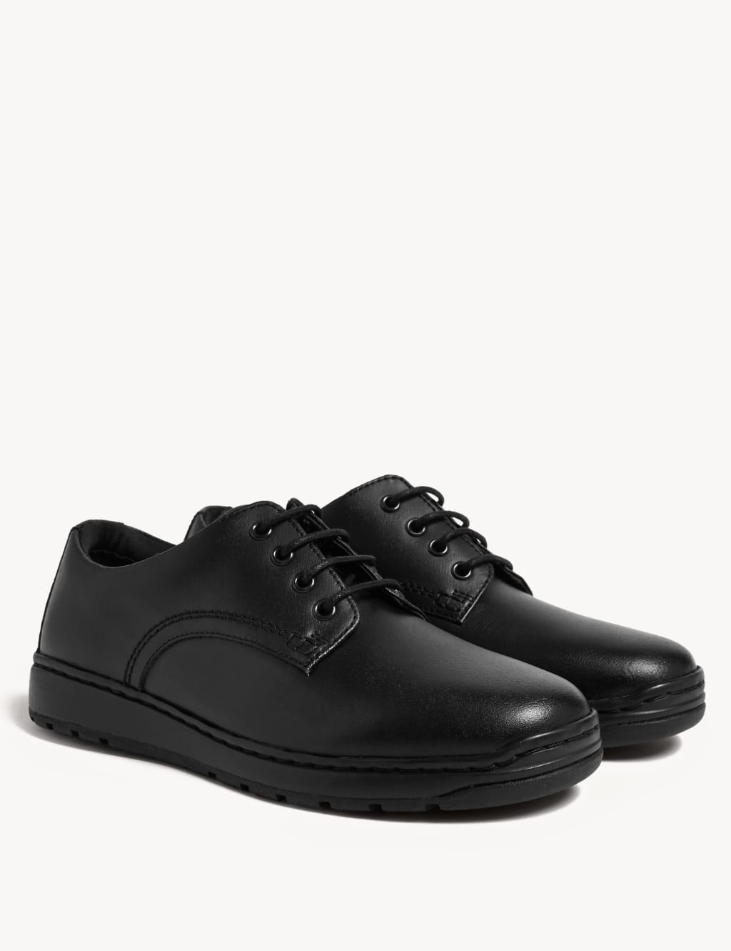 Kids Leather Lace Up School Shoes 13 Small 10 Large M S Collection M S