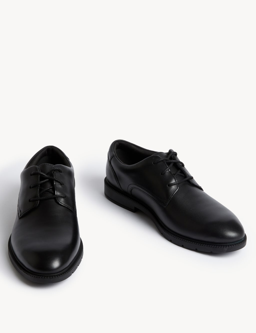 Kids Leather Lace School Shoes 2 9 Large M S Collection M S