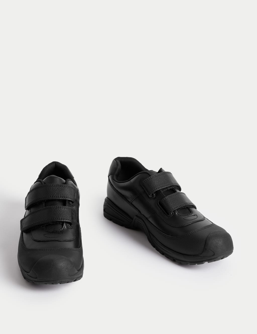 Kids' Leather Riptape School Shoes (2½  Large - 9 Large) 2 of 4