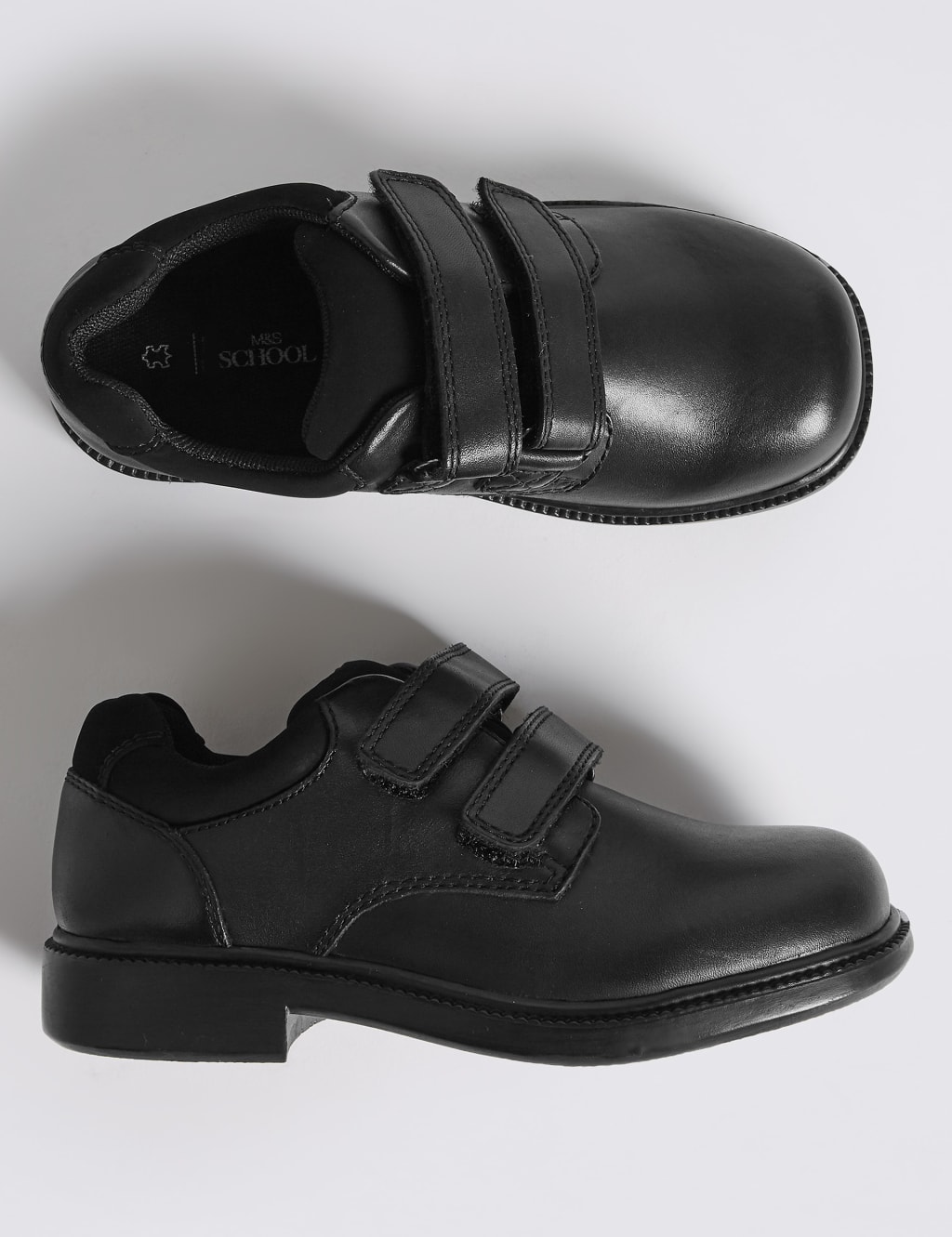 Kids Leather School Shoes 8 Small 1 Large M S