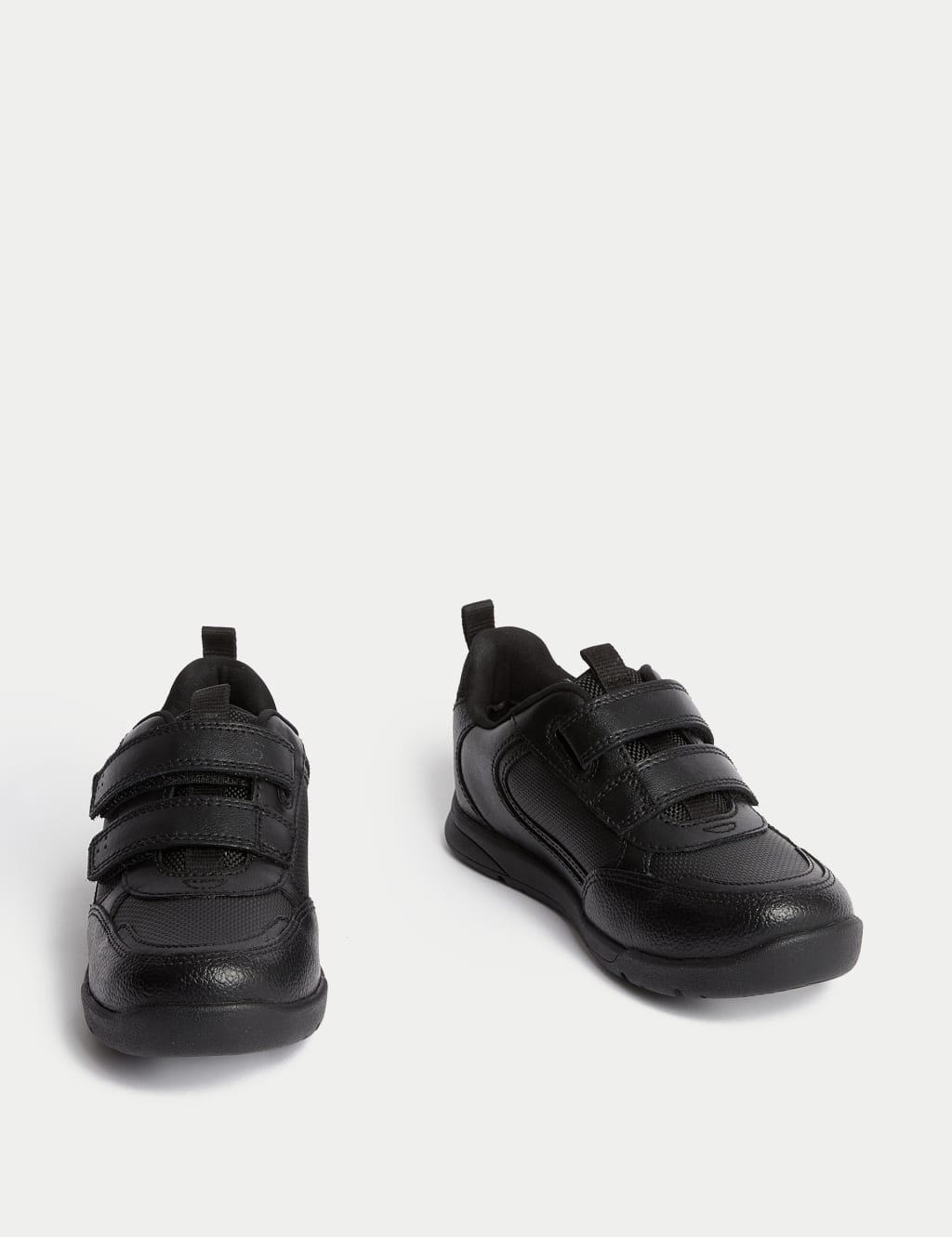 Leather Riptape School Shoes (8 Small - 2  Large) 2 of 4