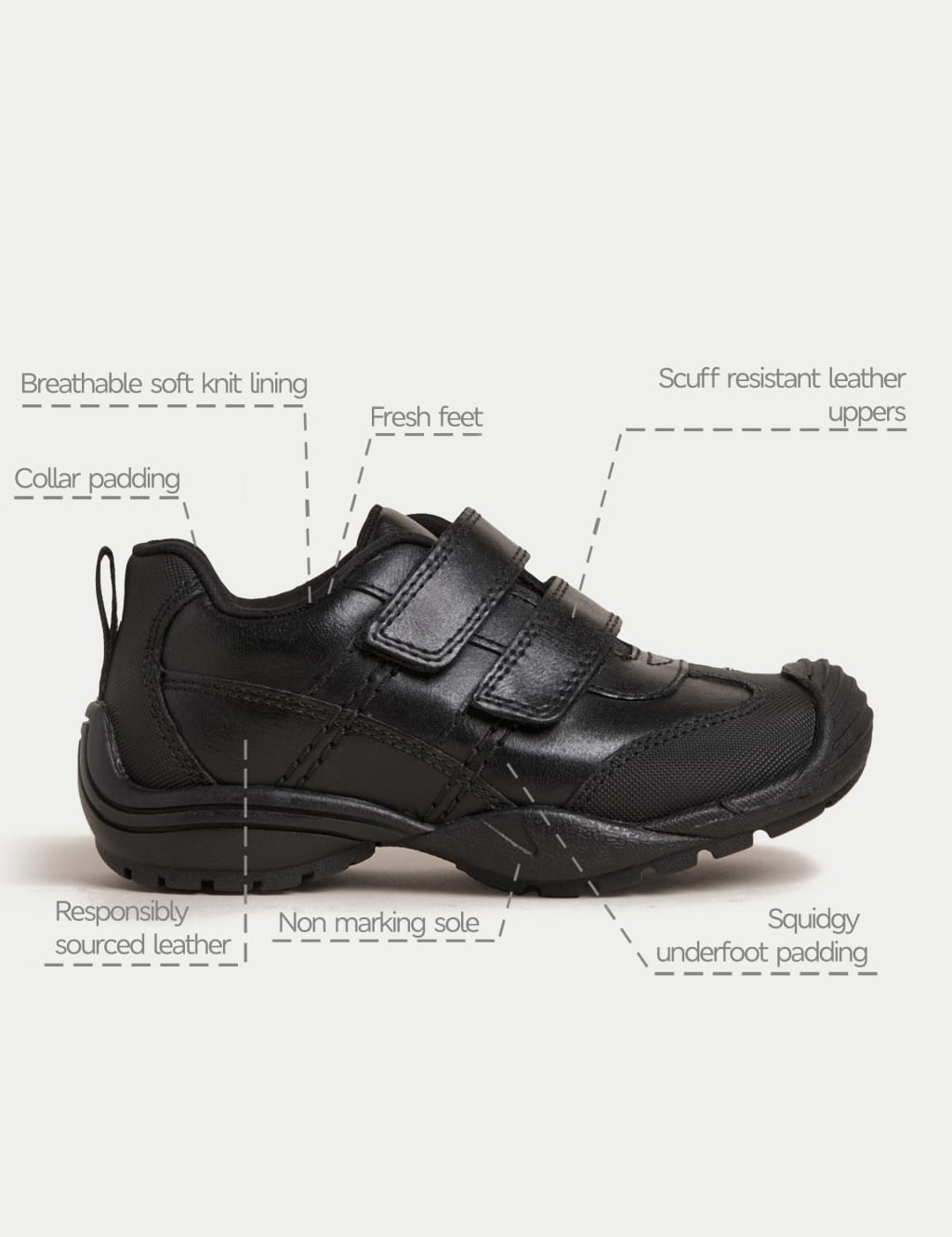 Marks and spencer kids school shoes top