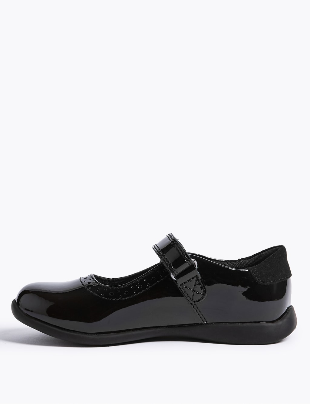 Kids' Riptape Leather School Shoes (8 Small - 1 Large) 3 of 5