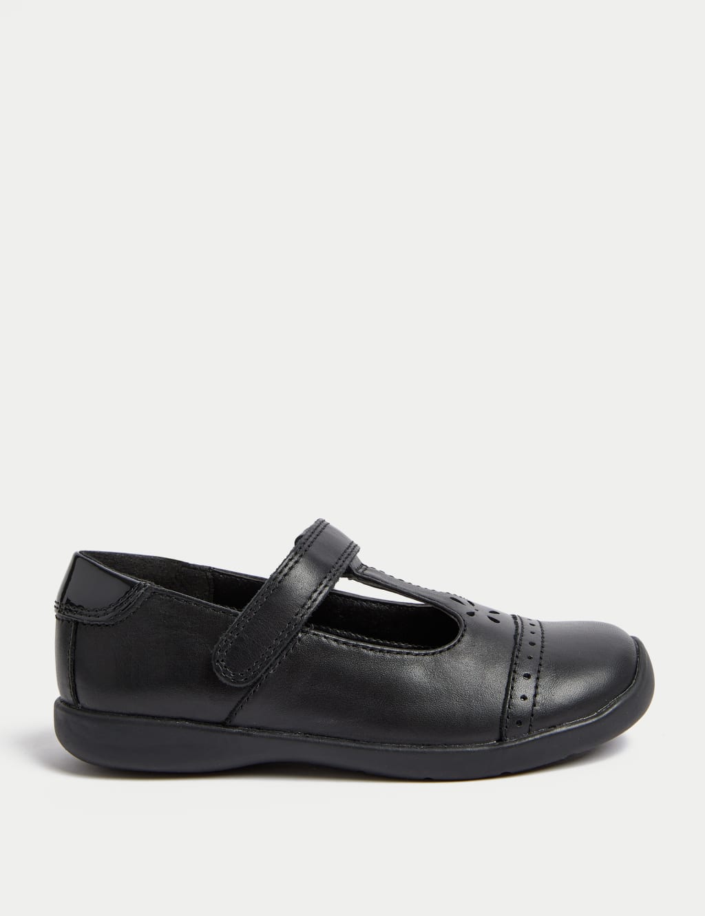 Kids Leather T Bar School Shoes 8 Small 2 Large M S Collection M S