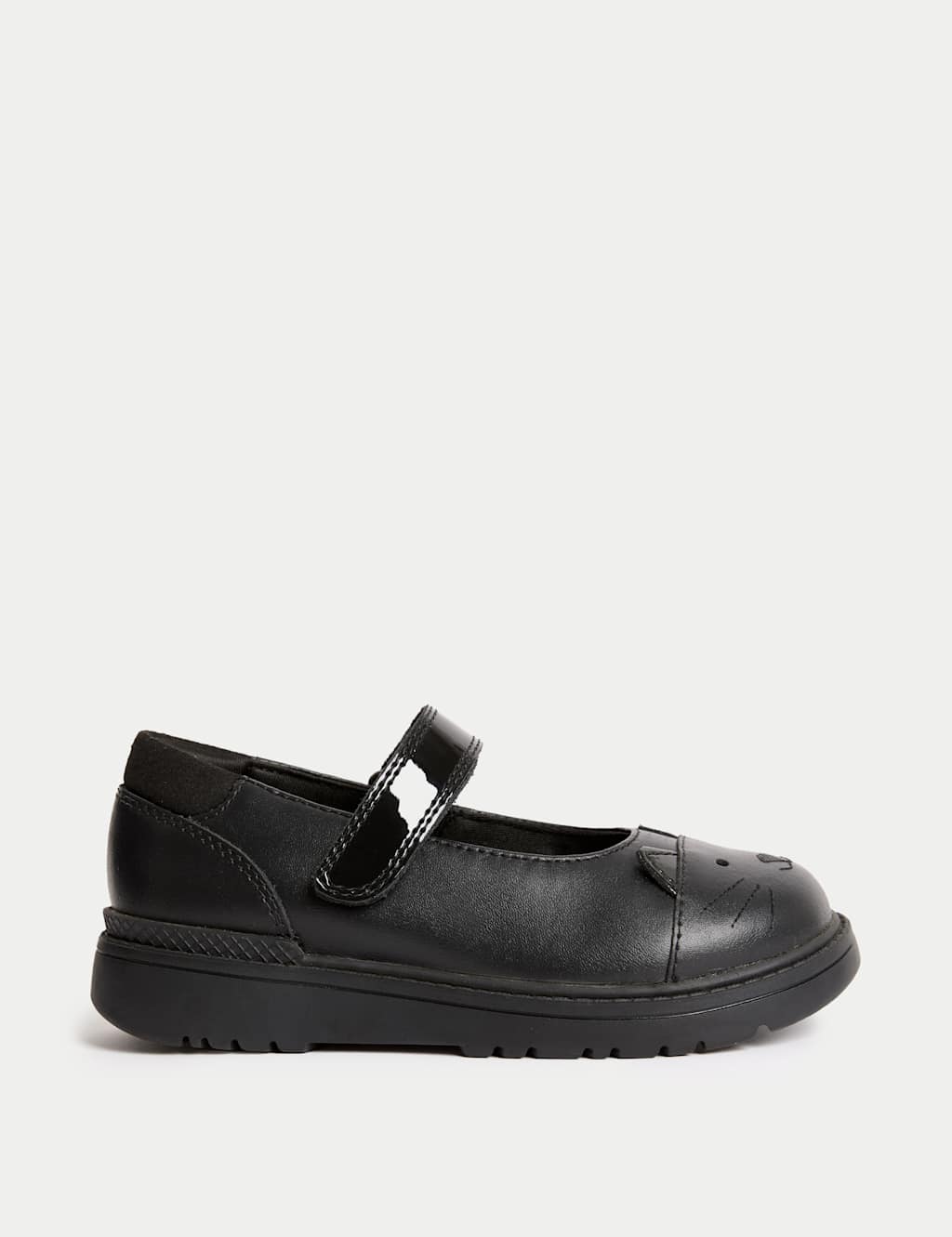 Kids Leather Mary Jane Cat School Shoes 8 Small 2 Large M S Collection M S