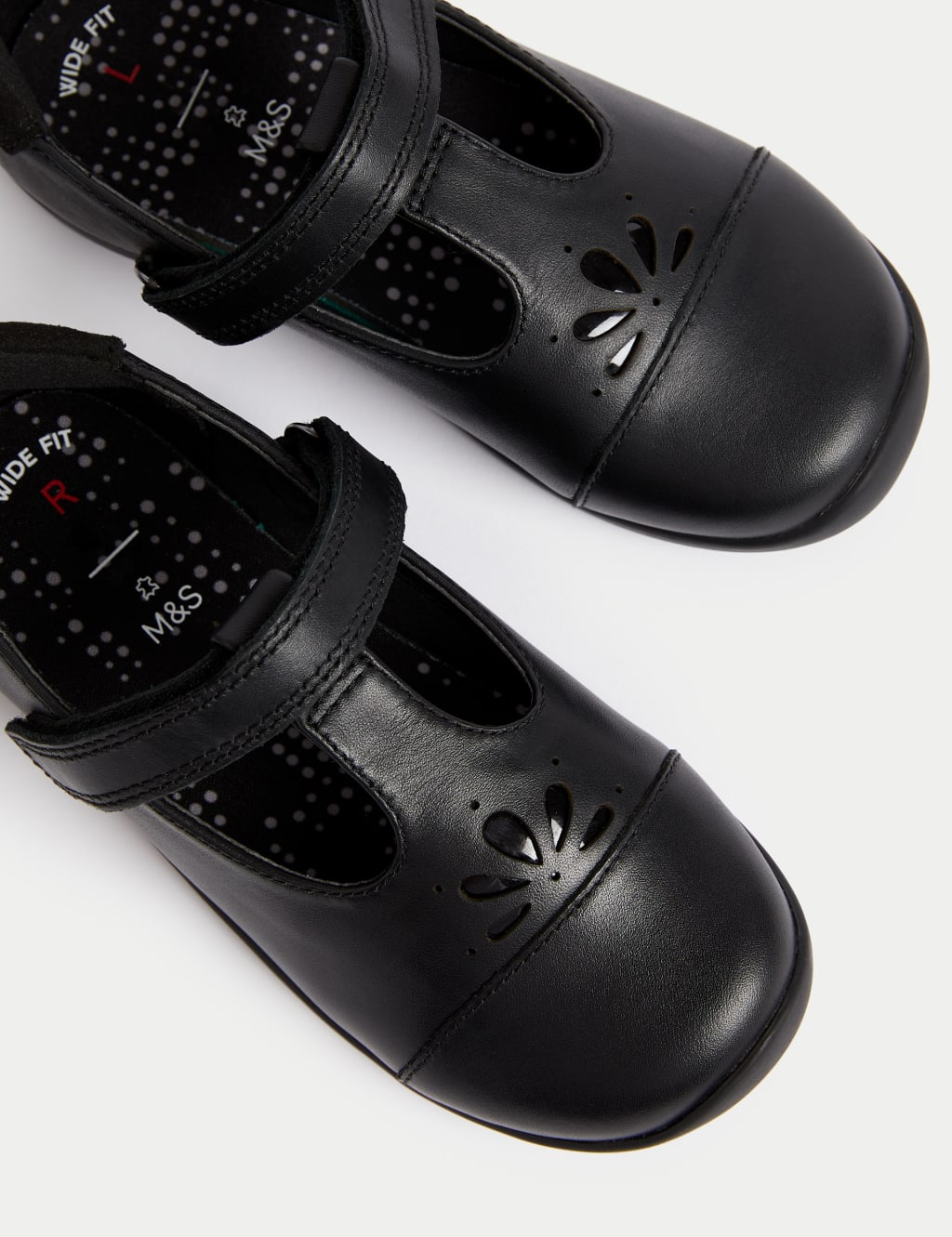 Kids' Brogue Detail Leather School Shoes (8 Small - 2 Large) 3 of 4