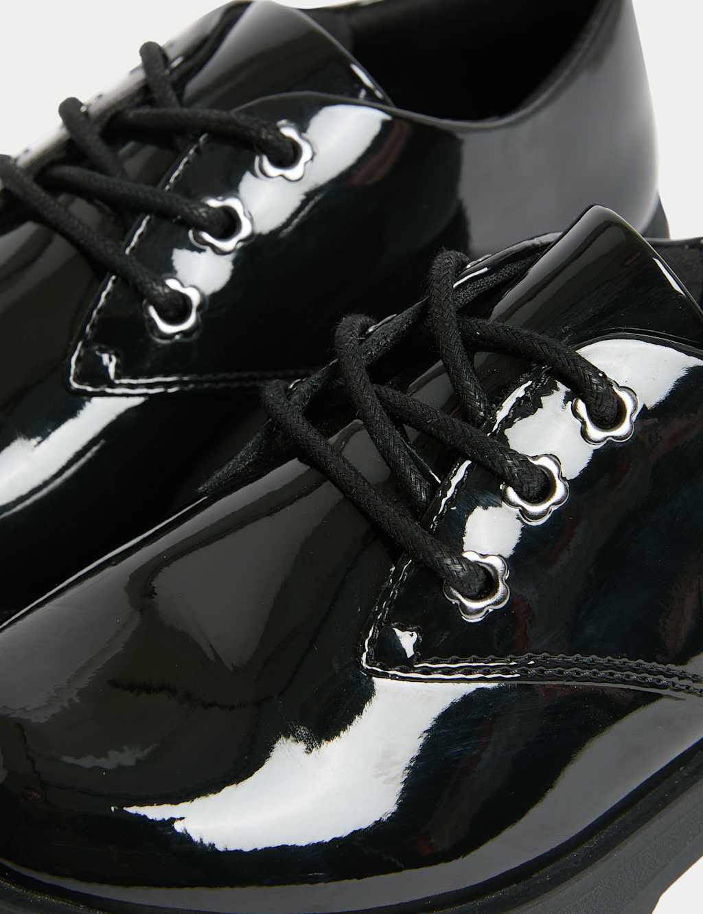 Kids' Leather Patent School Shoes (8 Small - 2 Large) 3 of 4