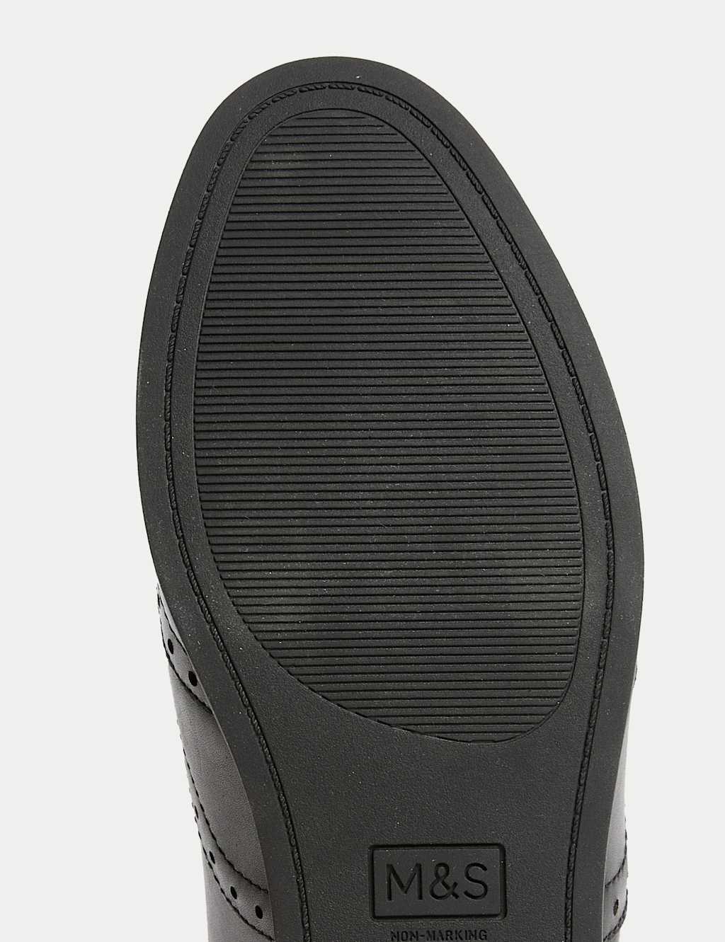Kids’ Leather Lace-up Brogues School Shoes (13 Small - 7 Large) 4 of 6