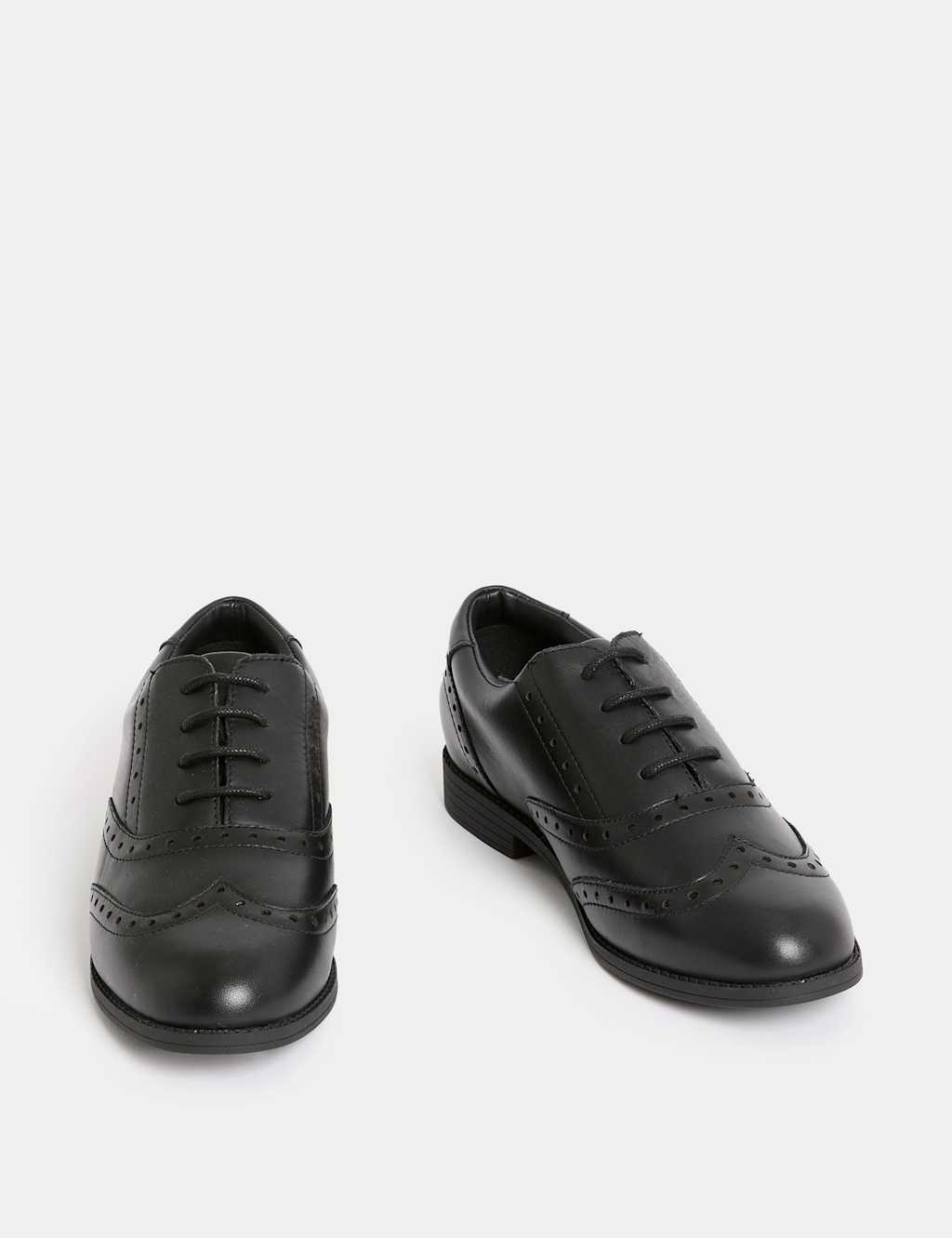 Kids Leather Lace up Brogues School Shoes 13 Small 7 Large M S Collection M S