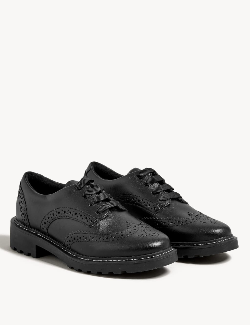 Kids' Leather School Shoes (13 Small - 7 Large) 2 of 6