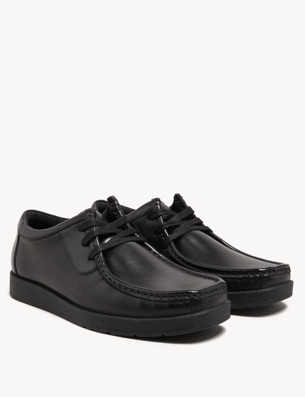 Kids Leather Lace School Shoes 13 Small 9 Large M S Collection M S