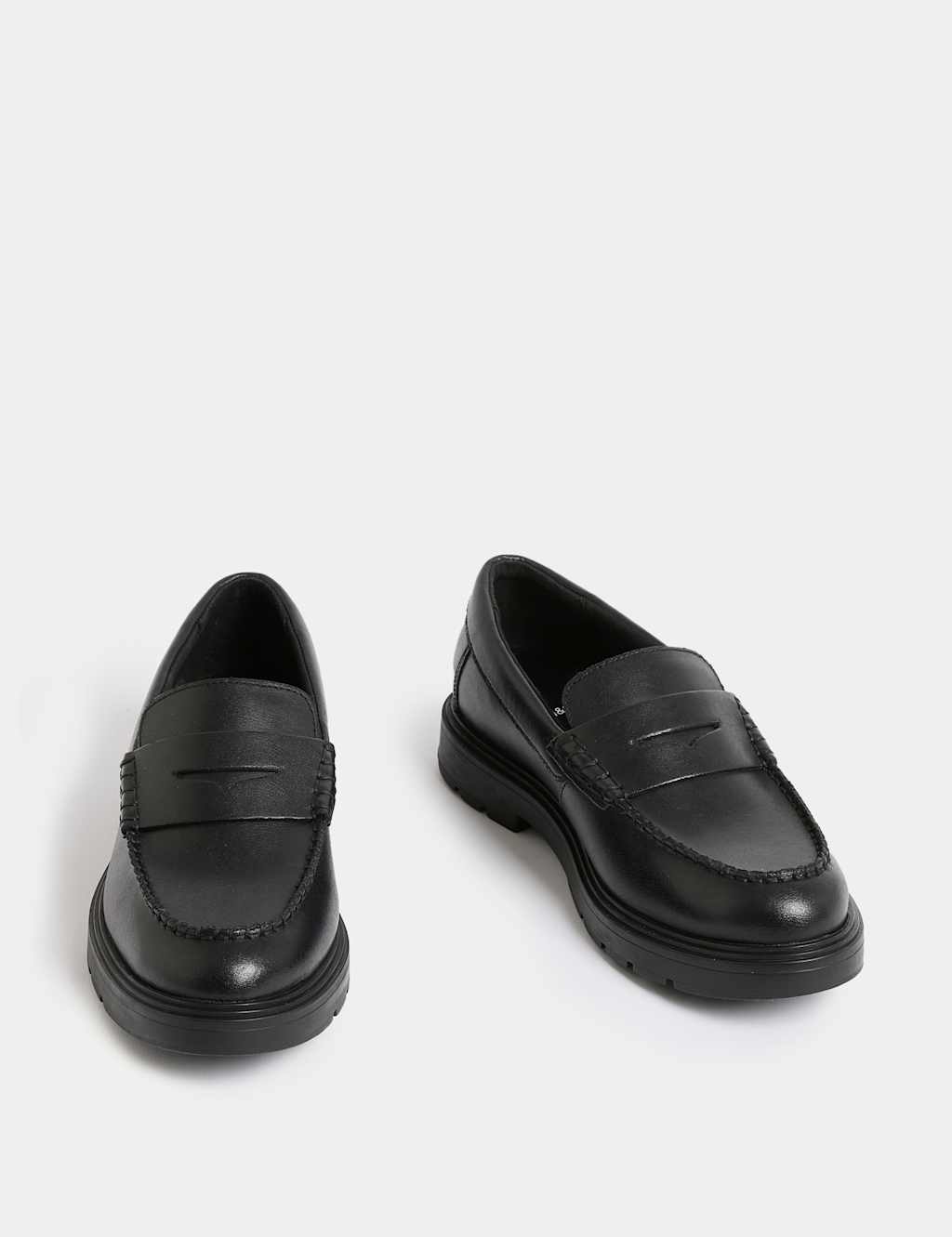 Kids' Leather Freshfeet™ Loafer School Shoes 2 of 4