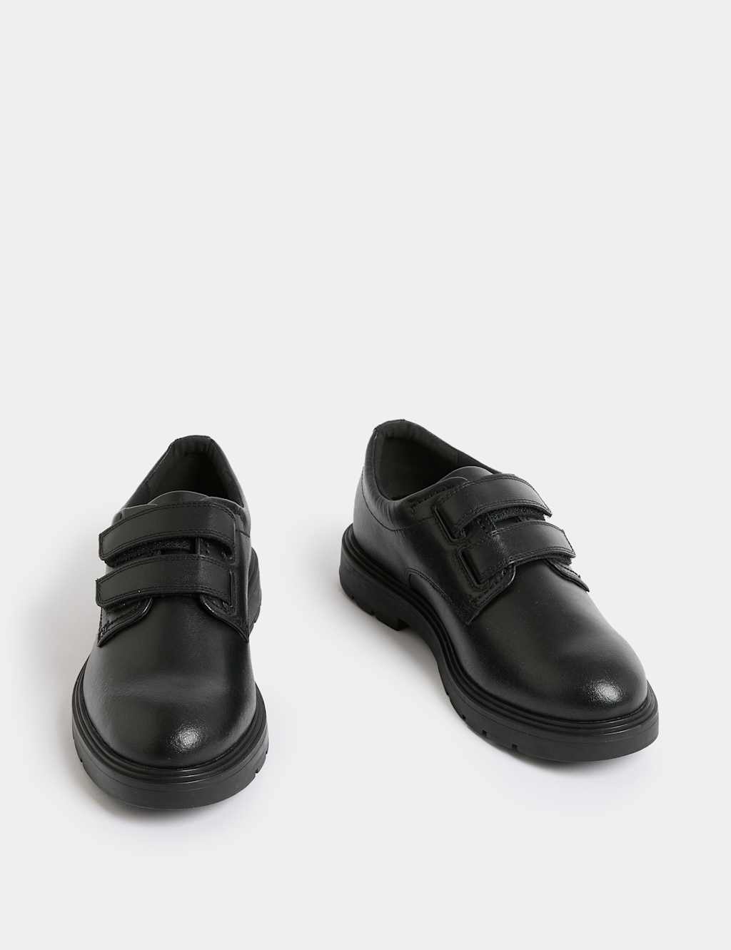 Kids' Leather Riptape School Shoes (13 Small - 9 Large) 2 of 4