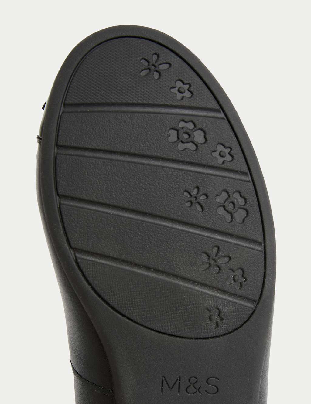 Kids' Leather Bow Ballet School Shoes (13 Small - 7 Large) 4 of 4