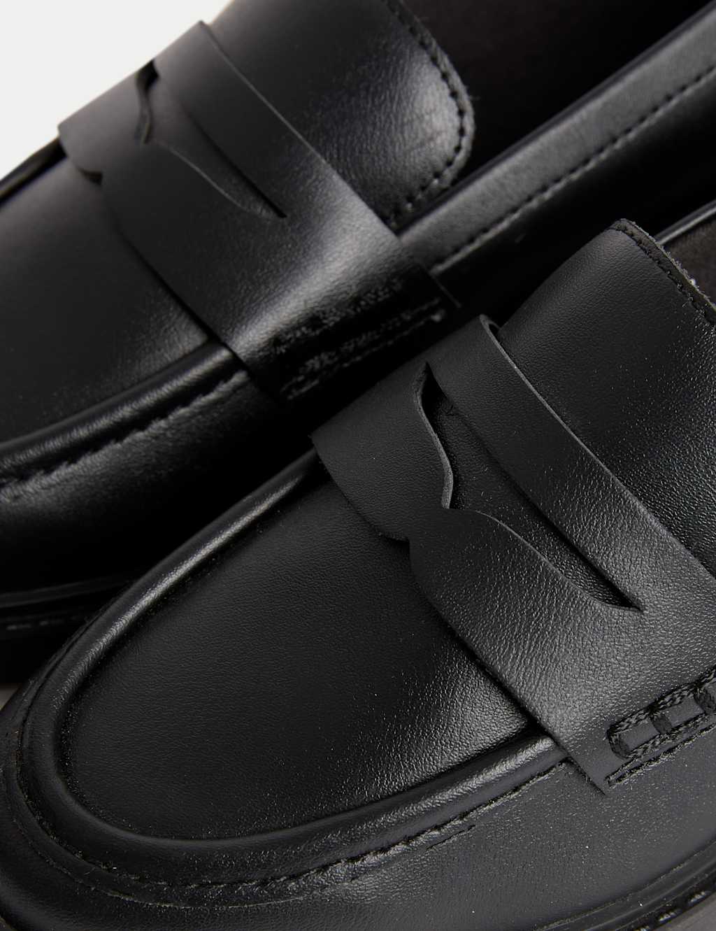 Kids' Leather Loafer School Shoes (13 Small - 7 Large) 2 of 3