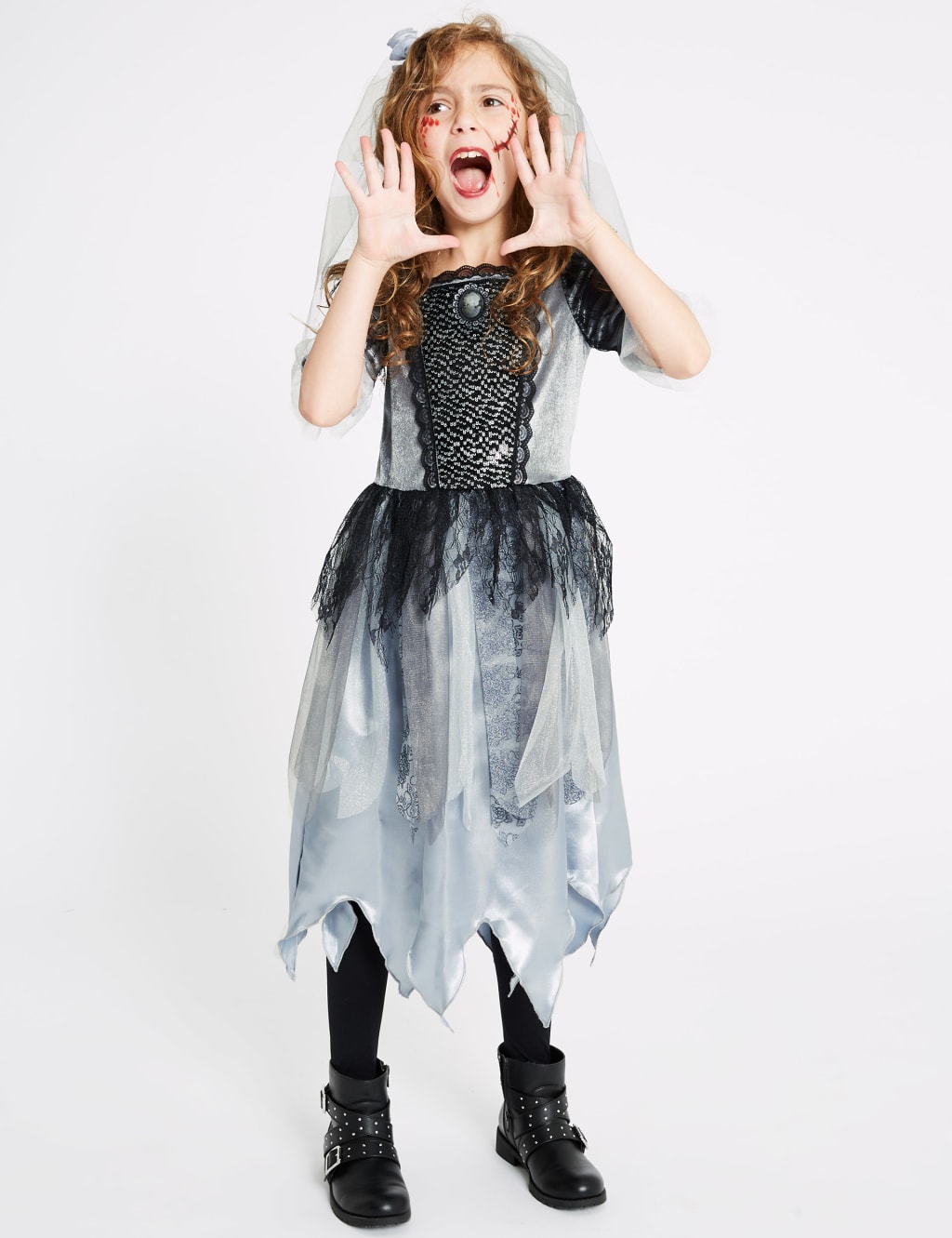 Kids Zombie Bride Dress Up M S