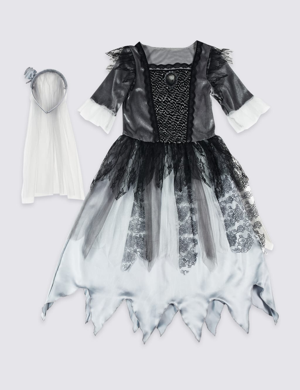 Kids' Zombie Bride Dress Up 2 of 4