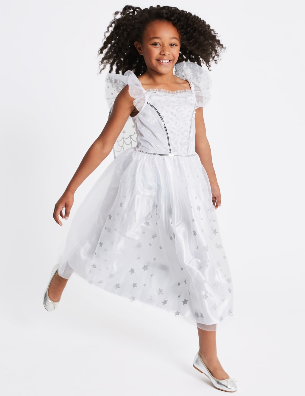 Kids Sequin Angel Dress Up M S
