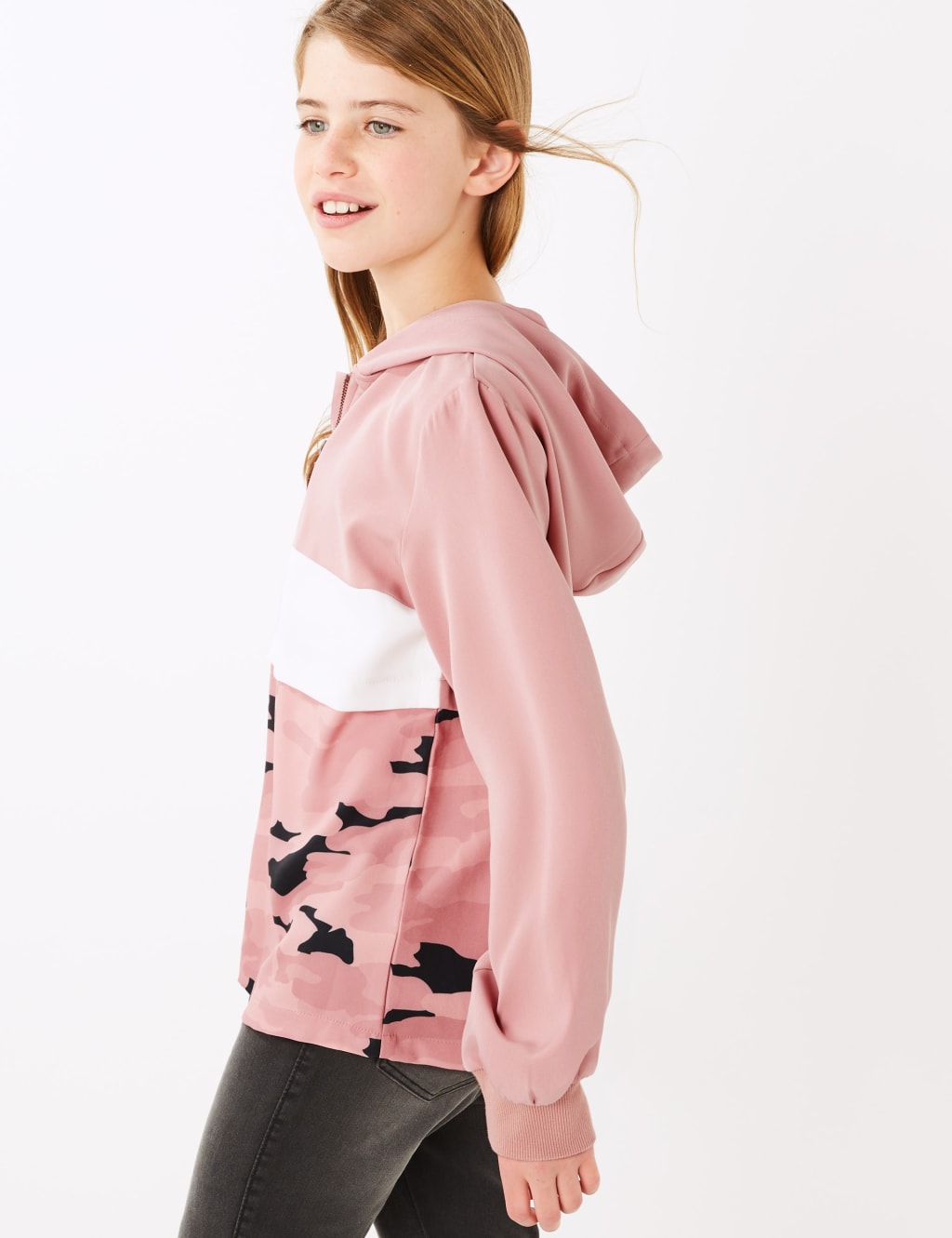Camouflage Colour Block Zip Hoodie (6-16 Years) 4 of 5