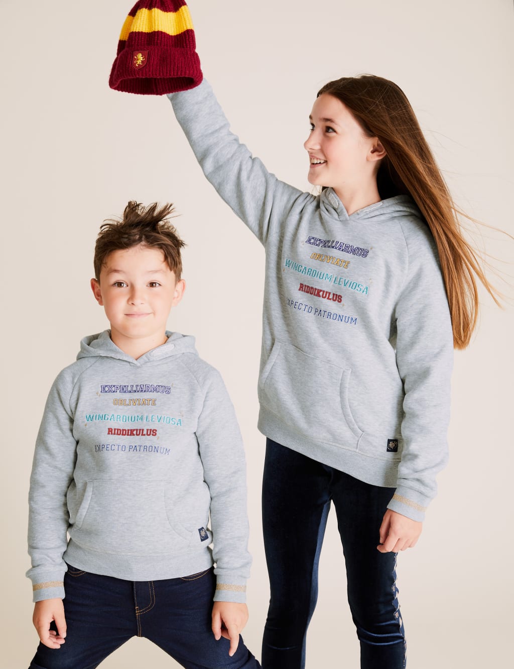 Harry Potter™ Cotton Spells Slogan Hoodie (6-16 Yrs) 1 of 6