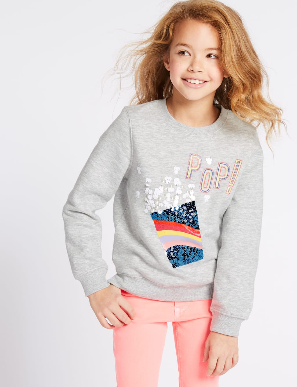 Popcorn Sweatshirt 3 16 Years M S
