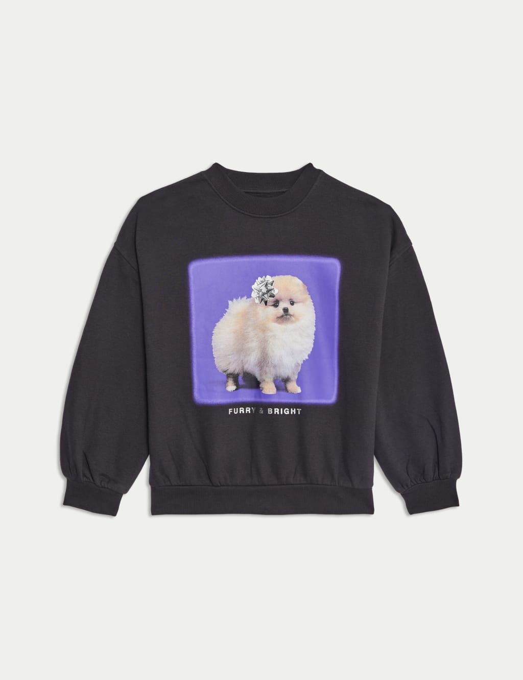 Cotton Rich Dog Graphic Sweatshirt 6 16 Yrs M S Collection M S