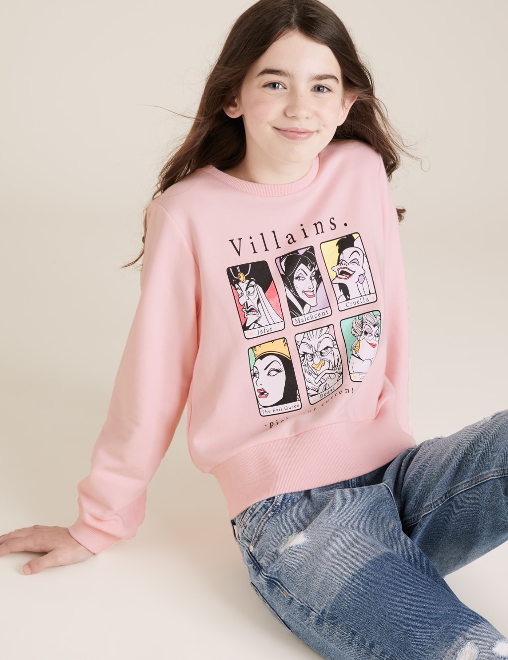 Disney Villains Sweatshirt 6 14 Yrs M S Collection M S