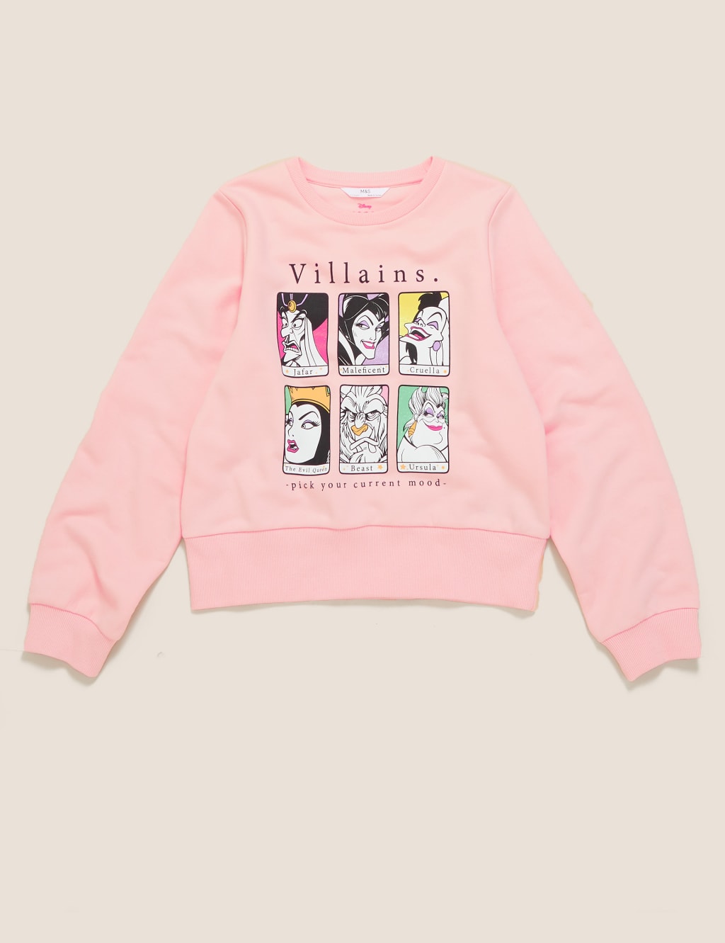 Disney Villains Sweatshirt 6 14 Yrs M S Collection M S