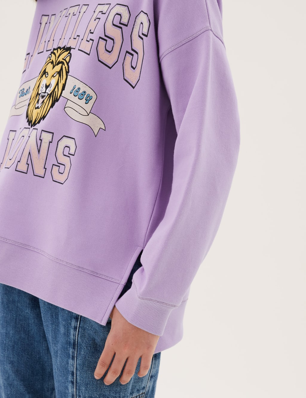 Cotton Limitless Lions Slogan Sweatshirt (6-16 Yrs) 3 of 4