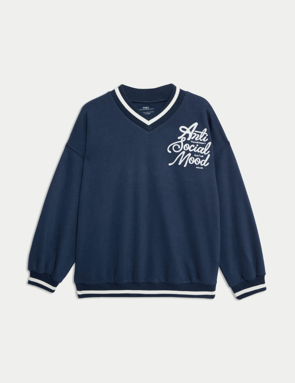 Cotton Rich Slogan Sweatshirt (6-16 Yrs) 2 of 5
