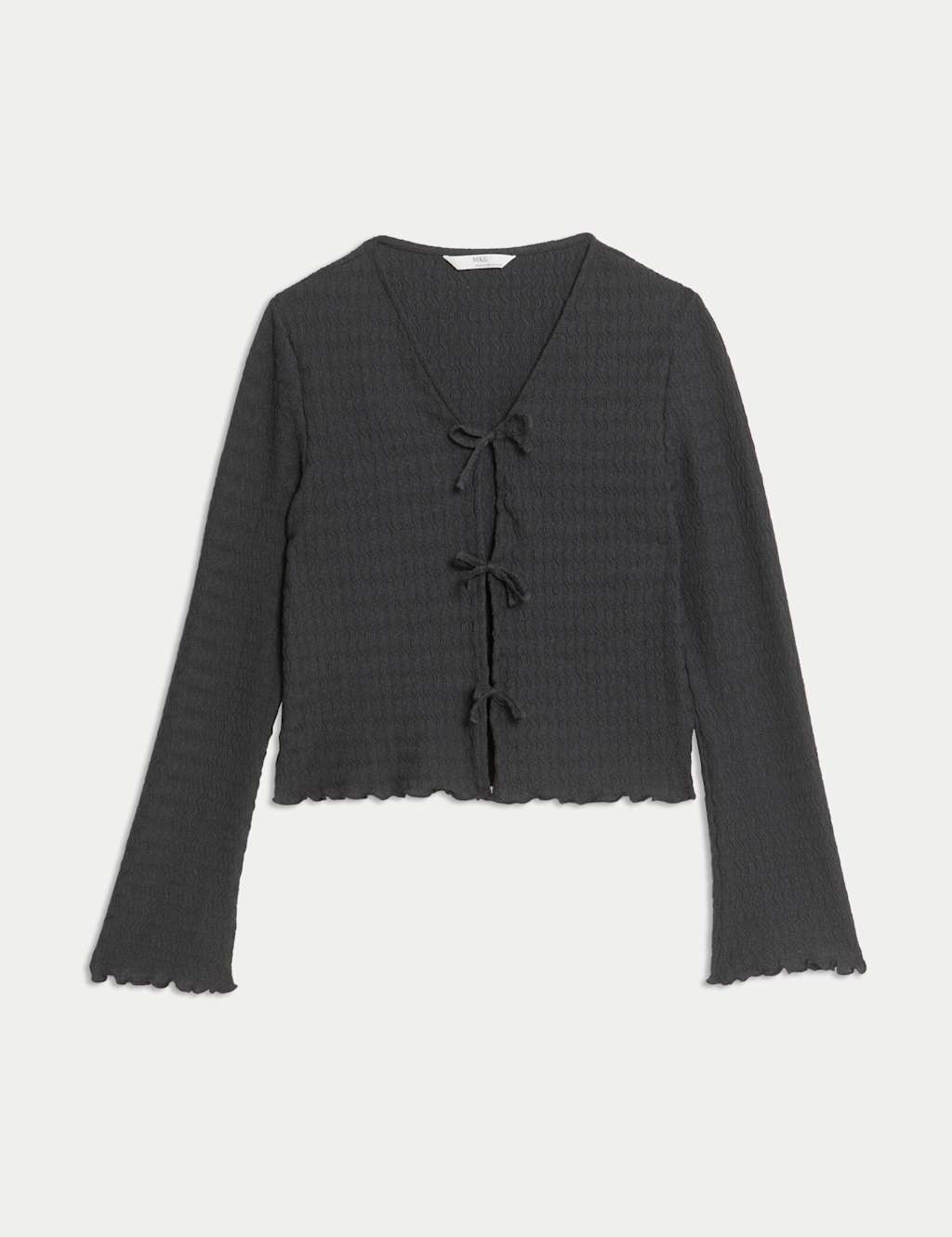 Textured Tie Cardigan (6-16 Yrs) 2 of 7