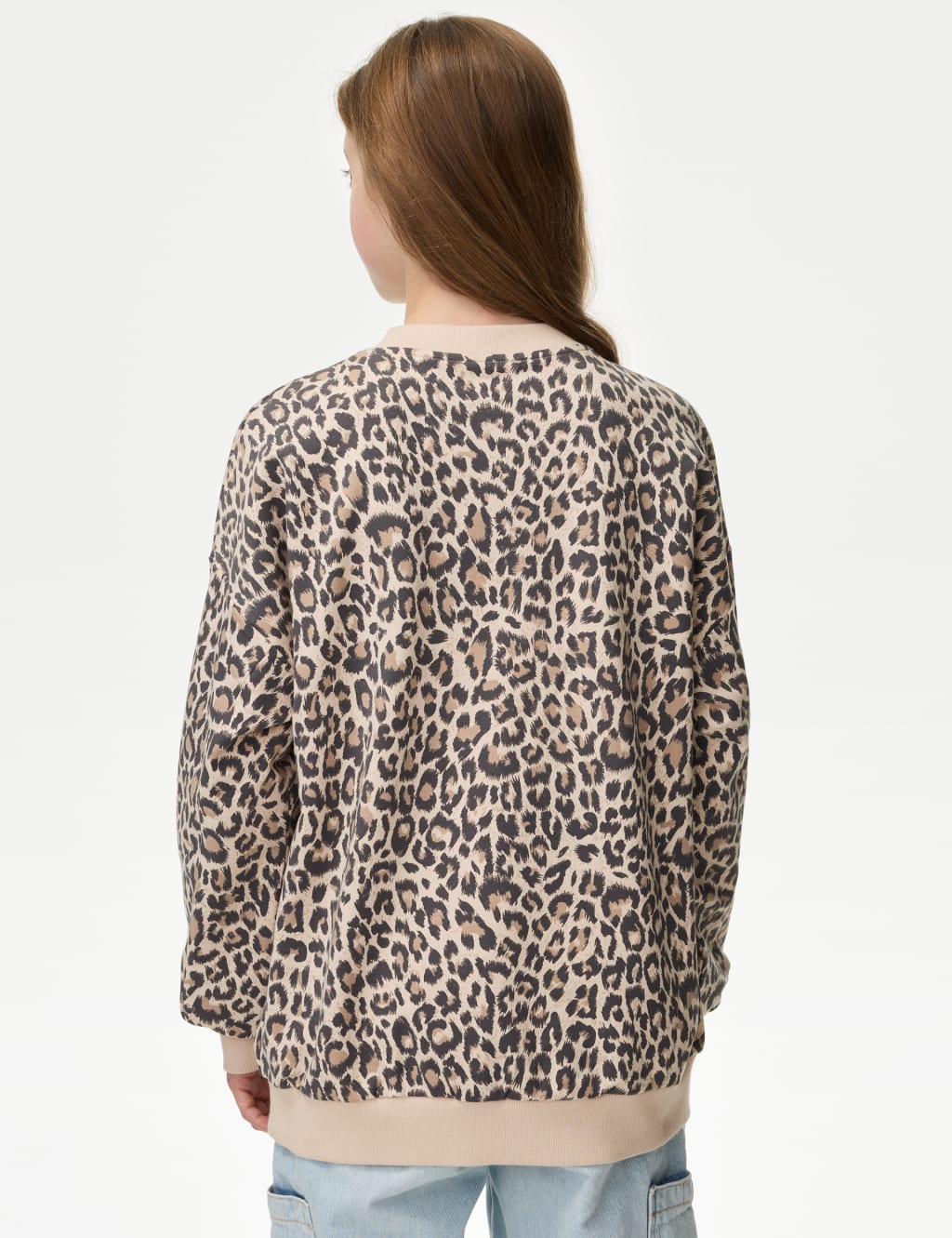 Cotton Rich Animal Print Slogan Sweatshirt (6-16 Yrs) 4 of 5