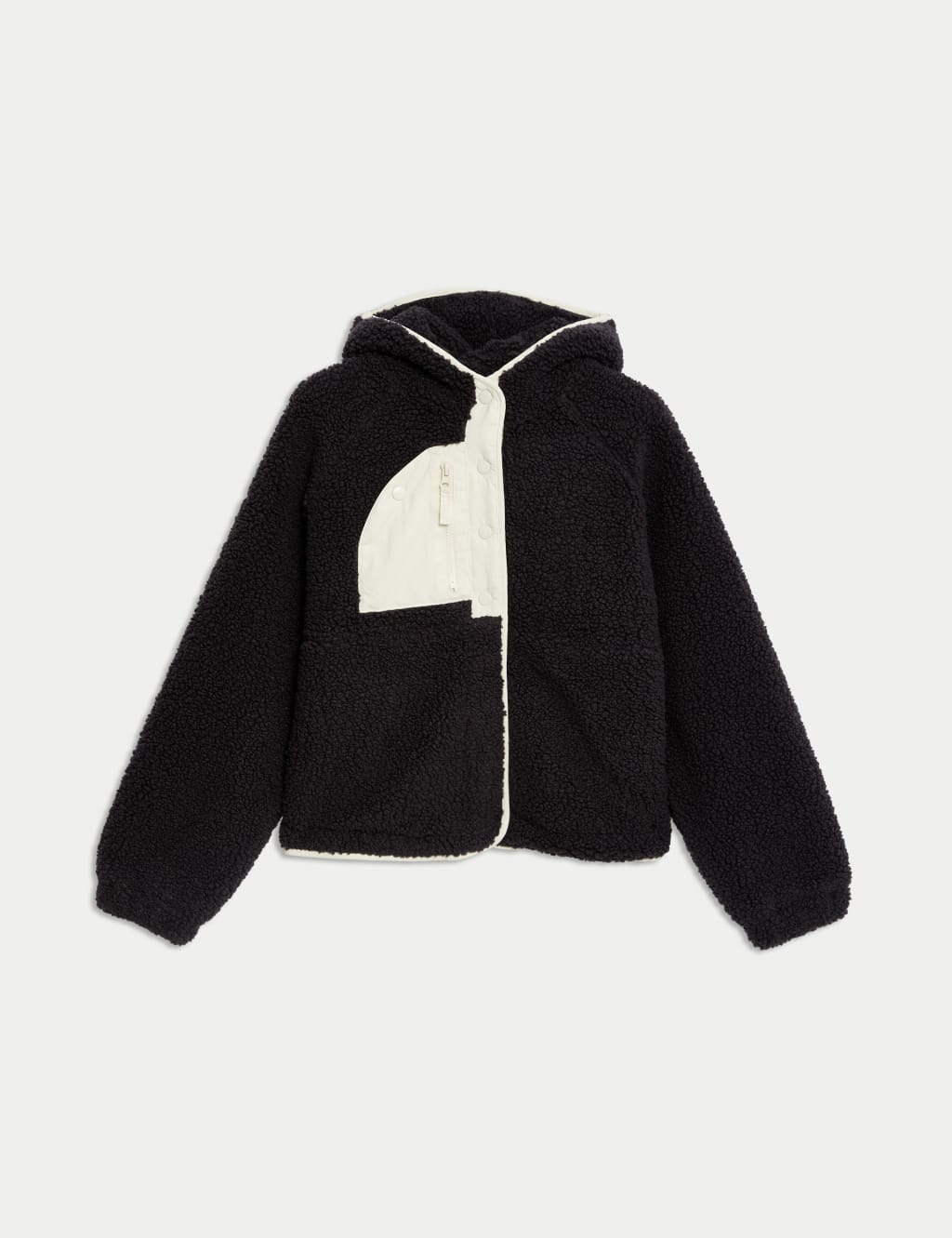 Borg Fleece Hooded Jacket 6 16 Yrs
