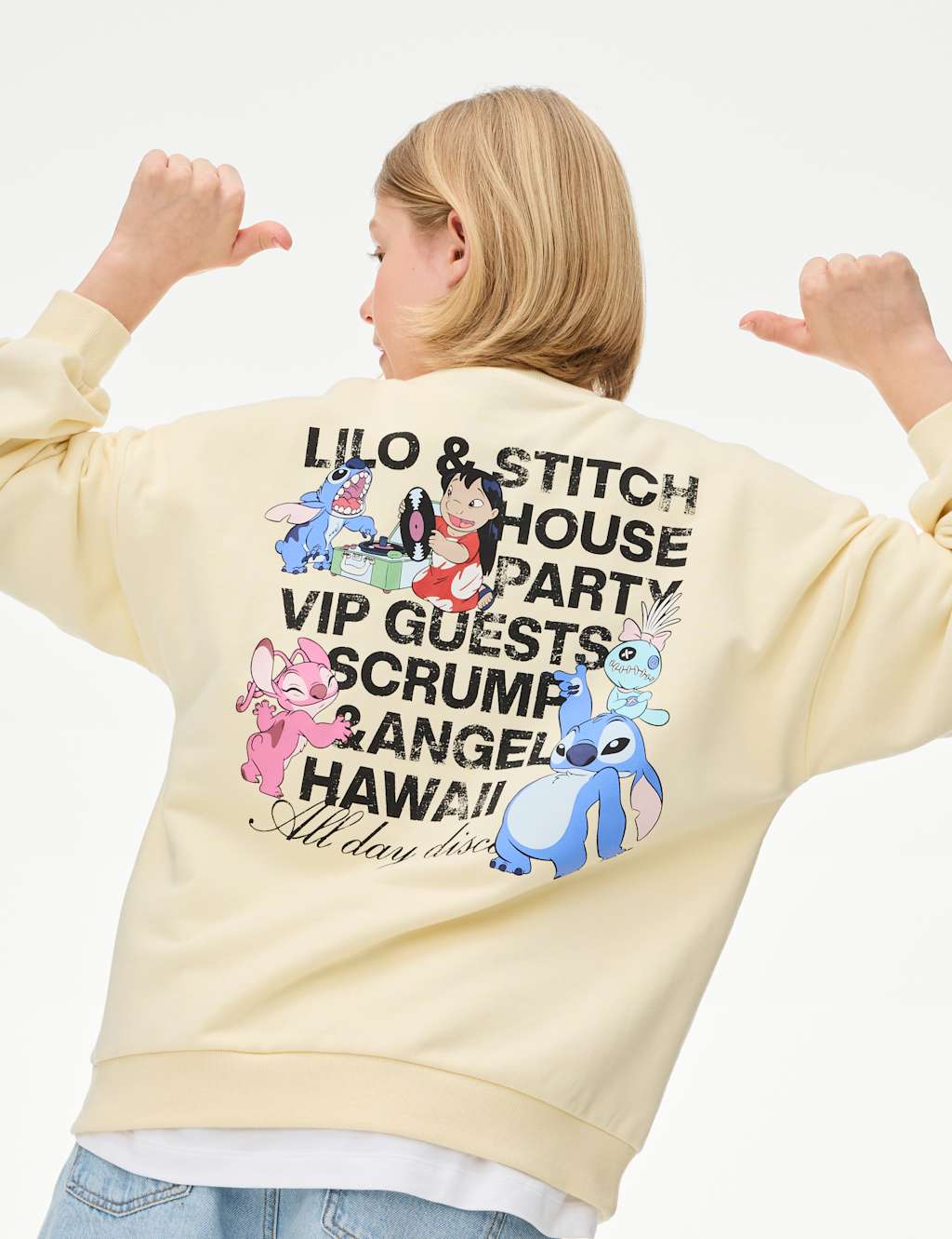 Cotton Rich Lilo & Stitch™ Sweatshirt (6-16 Yrs) 4 of 6
