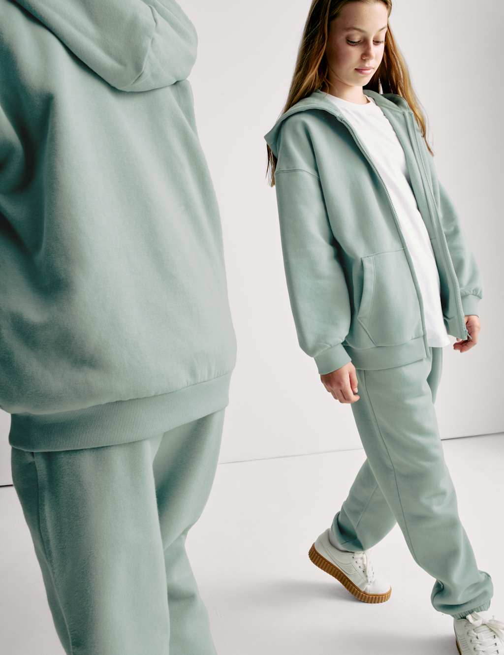 Cotton Rich Zip Hoodie (6-16 Yrs) 2 of 3