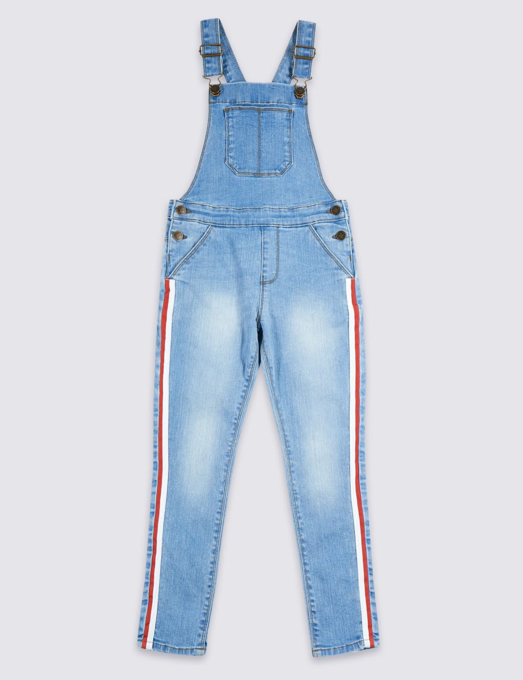Cotton Dungarees with Stretch (3-16 Years) 2 of 4