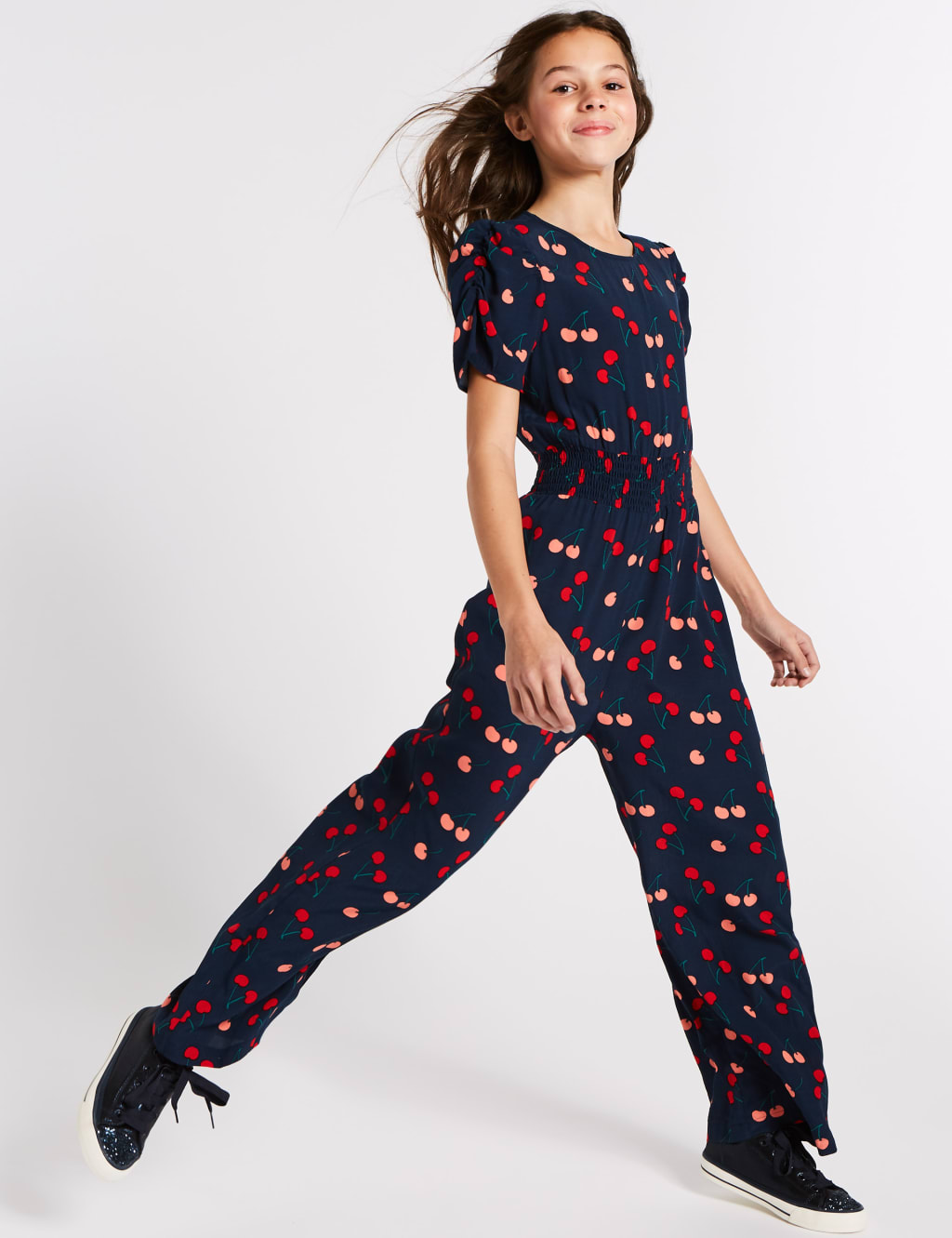 Cherry print jumpsuit hot sale