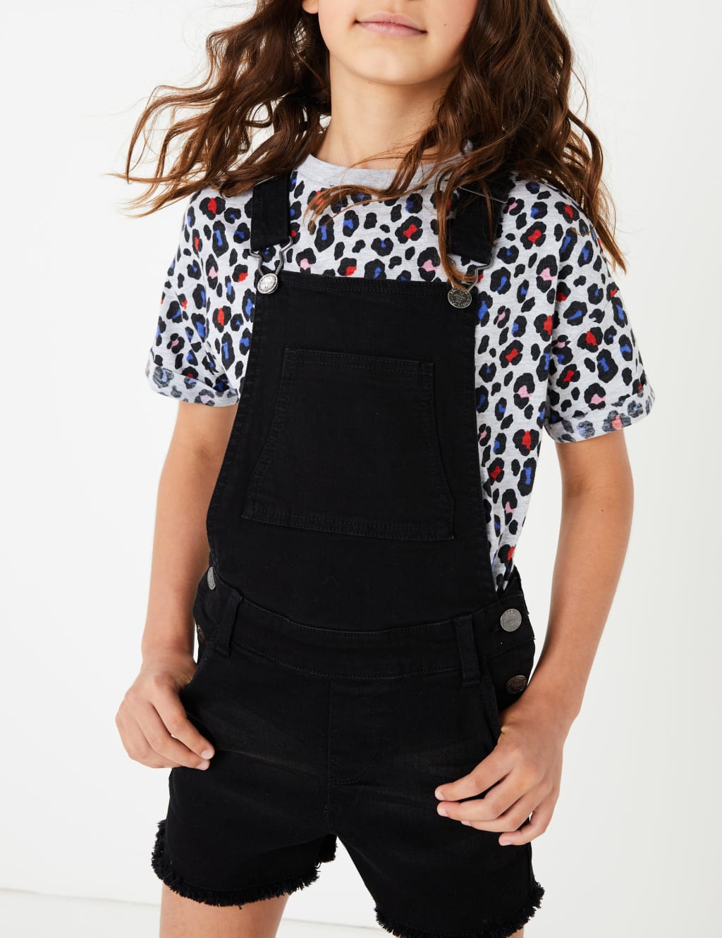Denim Short Dungarees (3-16 Years) 3 of 4