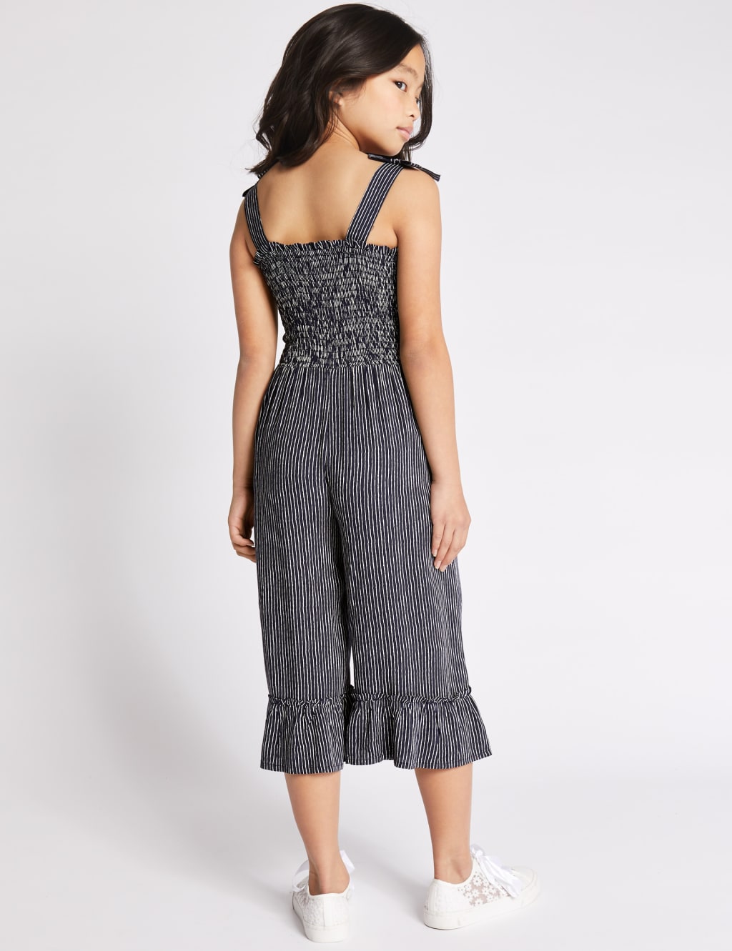 Striped Jumpsuit with Tassel cord (3-16 Years) 3 of 4
